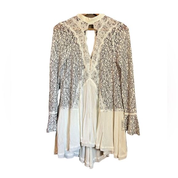 Free people lace long sleeve dress - Picture 2 of 16